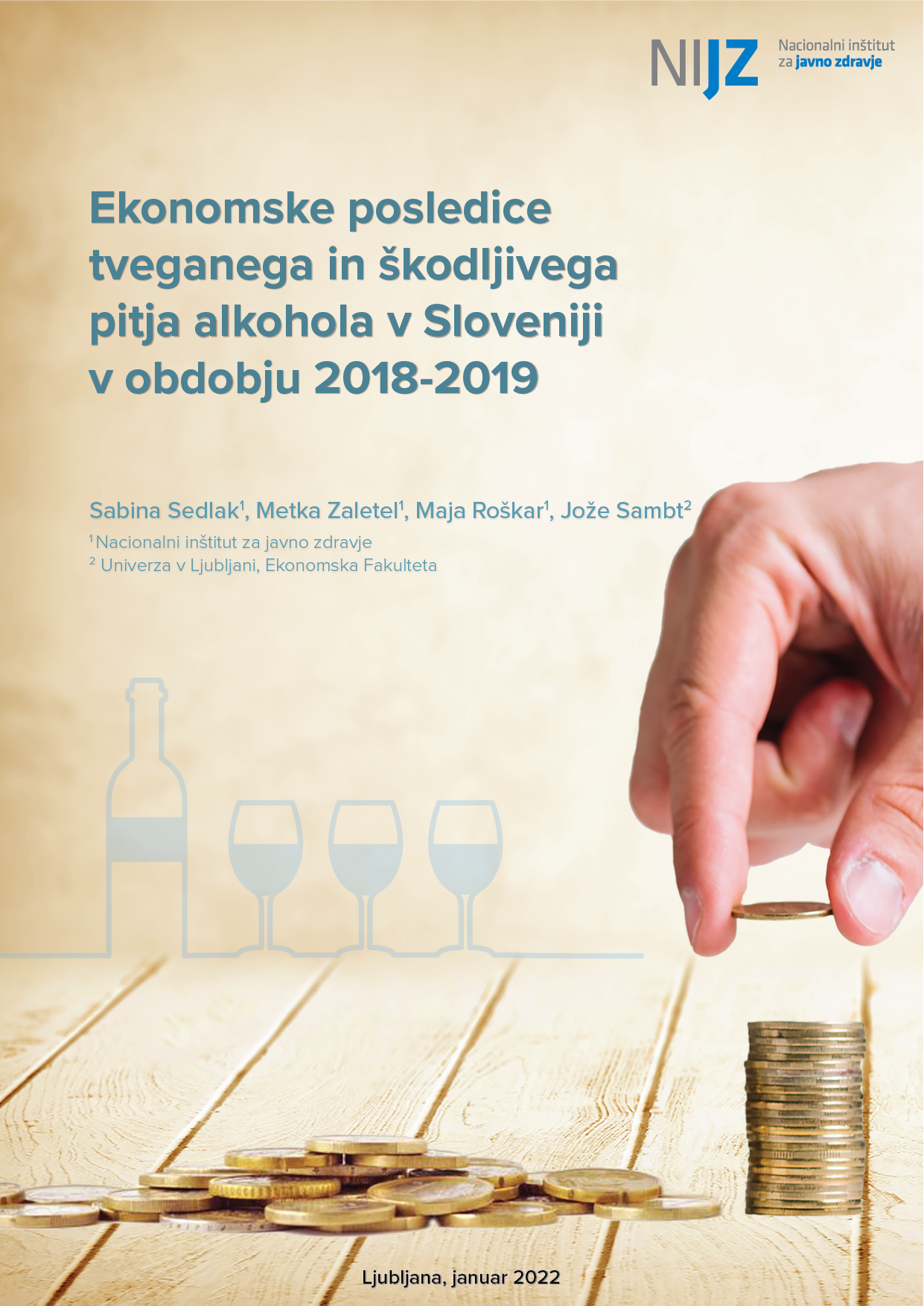 Ekonomske posledice tveganega in škodljivega pitja alkohola v Sloveniji v obdobju 2018-2019