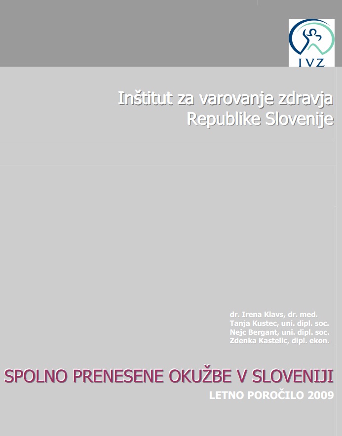Letno poročilo o spolno prenosljivih okužbah za leto 2009