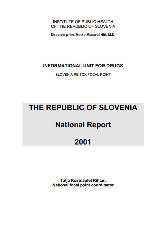 Report on the drug situation 2001 of the Republic of Slovenia