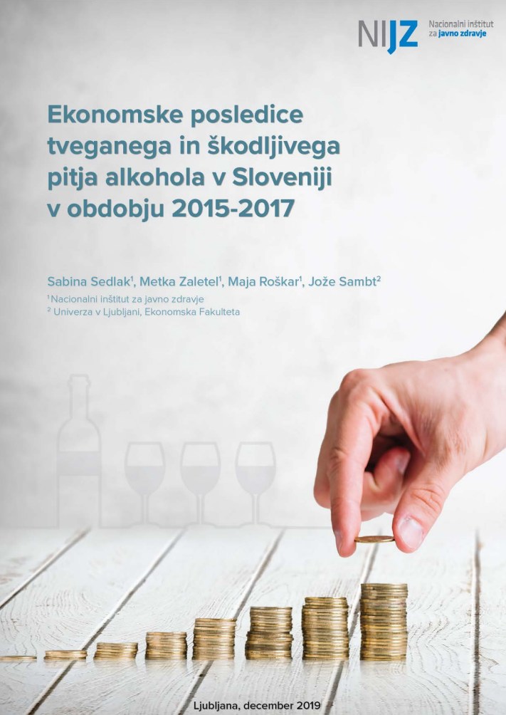 Ekomomske posledice tveganega in škodljivega pitja alkohola v Sloveniji v obdobju 2015-2017