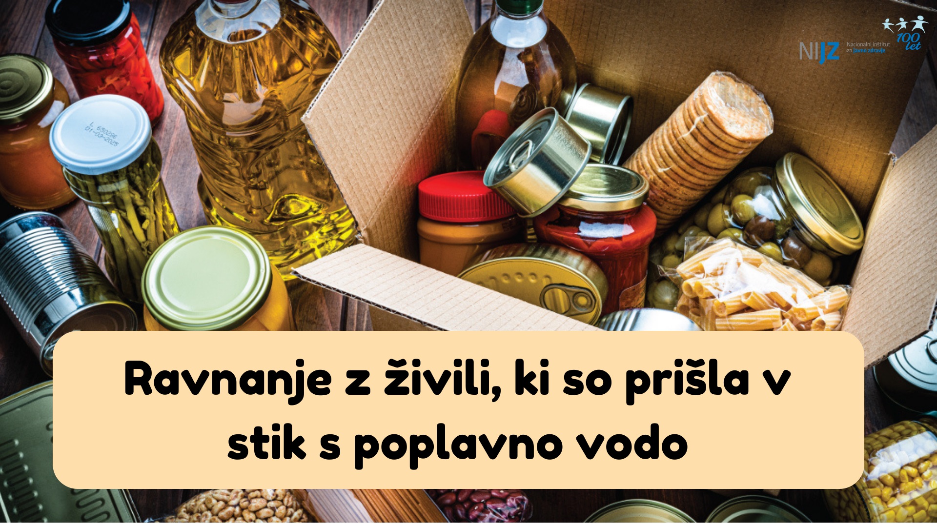 Ravnanje z živili, ki so prišla v stik s poplavno vodo