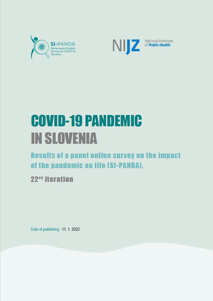 Covid-19 pandemic in Slovenia – Results of a panel online survey on the impact of the pandemic on life (SI-PANDA), 22nd iteration