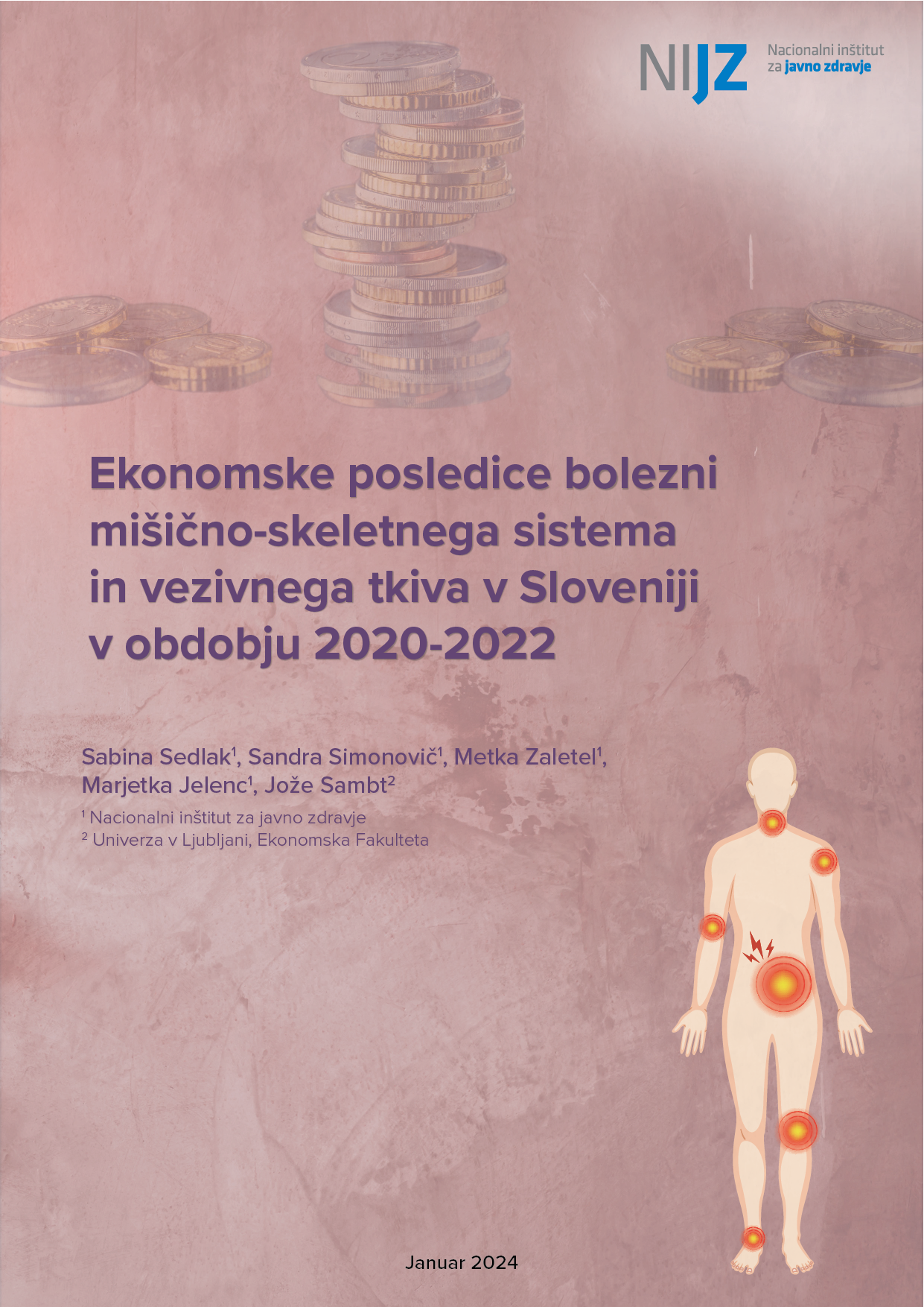 Ekonomske posledice bolezni mišično-skeletnega sistema in vezivnega tkiva v Sloveniji v obdobju 2020-2022