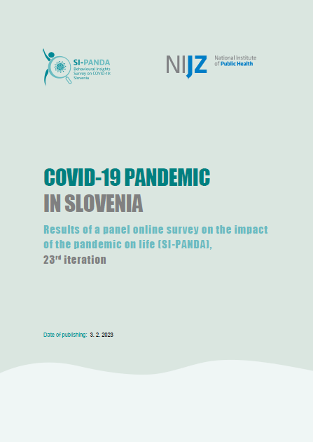 Covid-19 pandemic in Slovenia – Results of a panel online survey on the impact of the pandemic on life (SI-PANDA), 23nd iteration