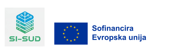 logotip projekta SI-SUD Podpora inštitucijam za dostop do zdravstvenih podatkov v Sloveniji, sofinanciran s strani Evropske unije