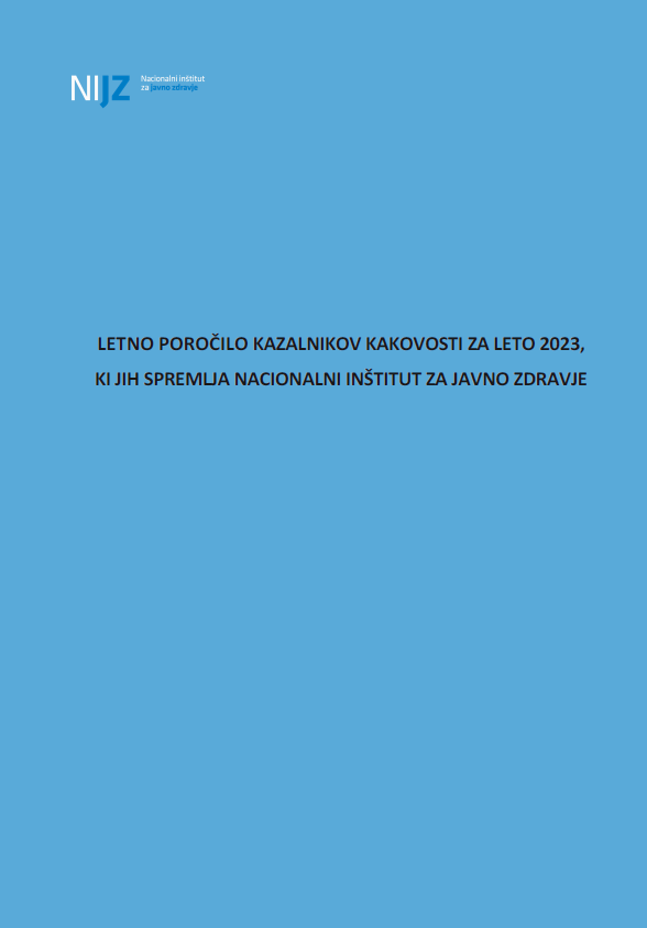 Kazalniki kakovosti v zdravstvu 2023