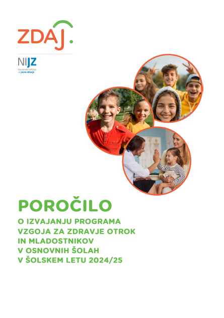 Poročilo o izvajanju vzgoje za zdravje otrok in mladostnikov v osnovnih šolah v šolskem letu 2024/25