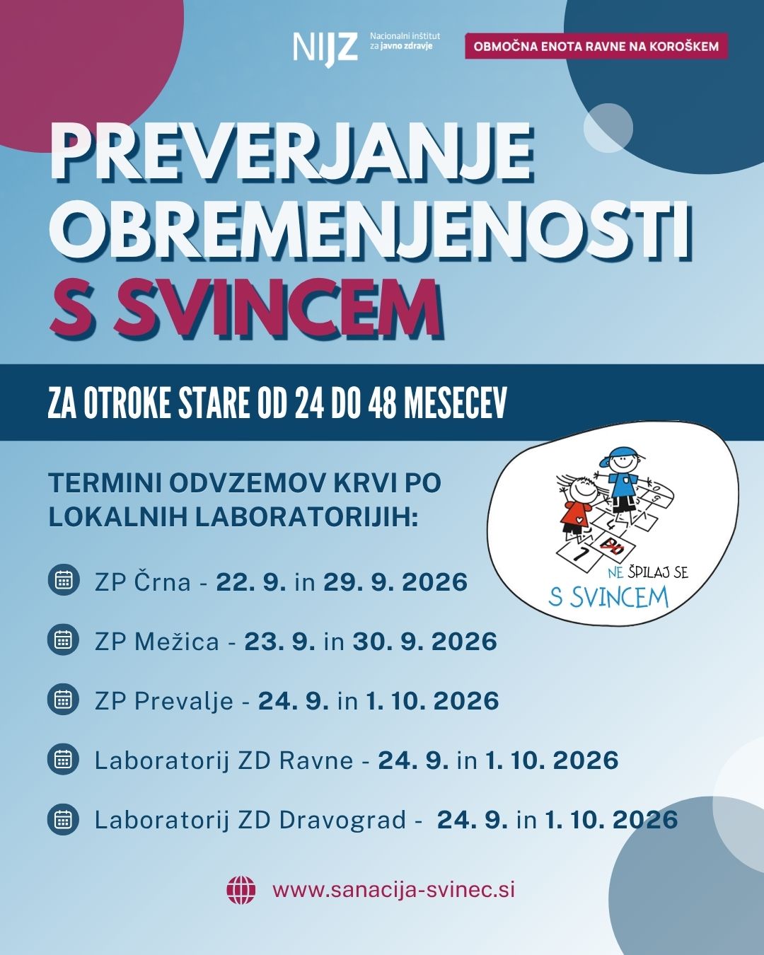 Zadnja objava - vabilo na odvzeme